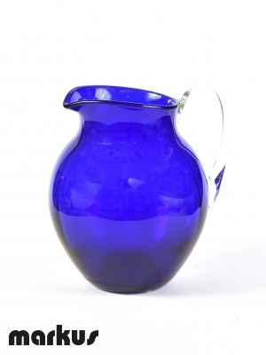 Murano glass Jug blue color