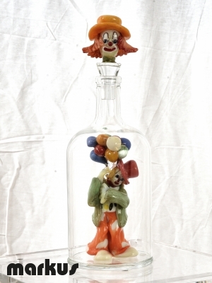 Clown in the bottle