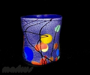 Blue Kandinsky Glass ''Goto''