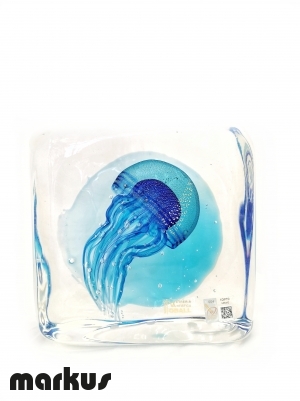 Glass submerged jelly fish small size