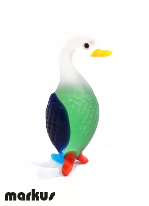 Frosted Glass Duck Blue-Green color