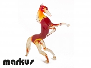 GLASS HORSE RED COLOR